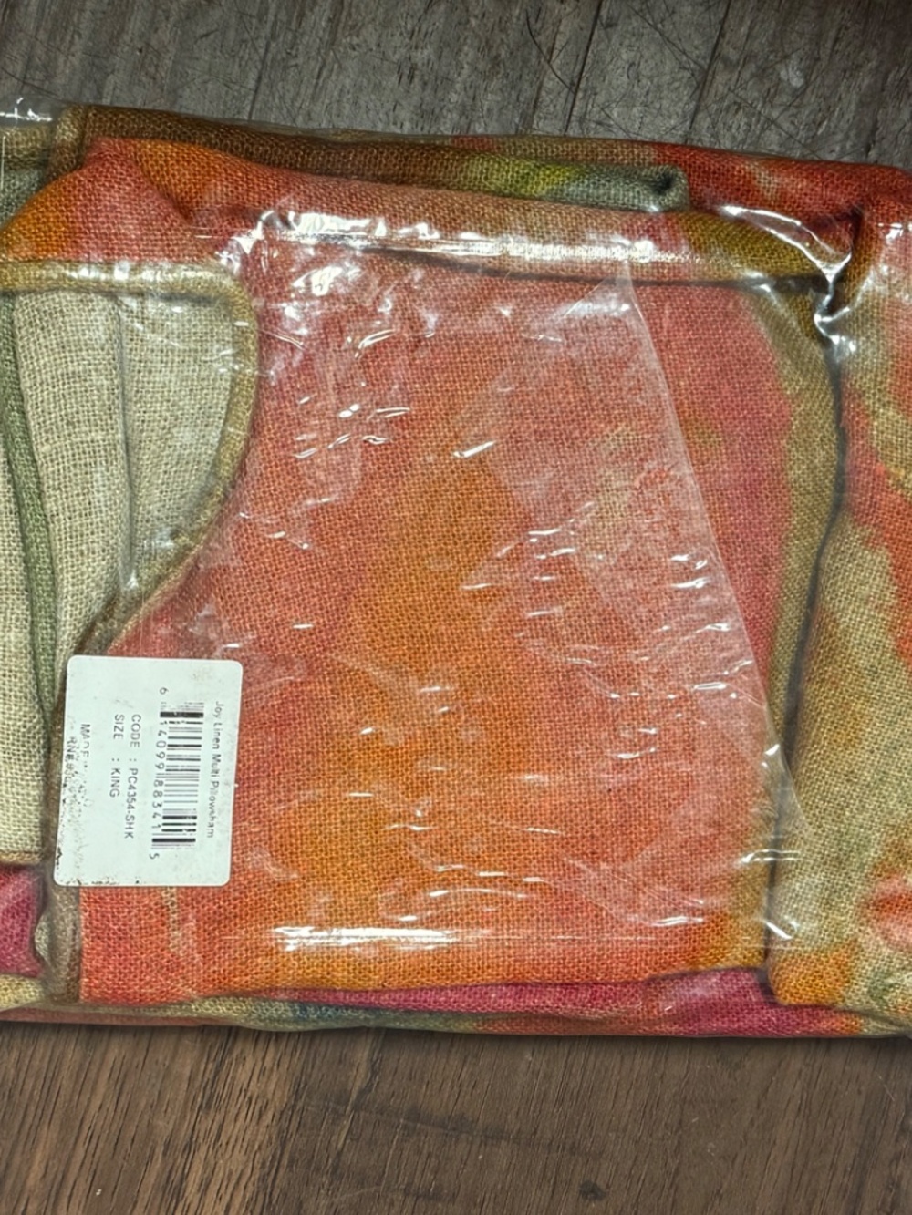 Annie Selke Joy Linen Multi Singular Sham Size King - Picture 3 of 3